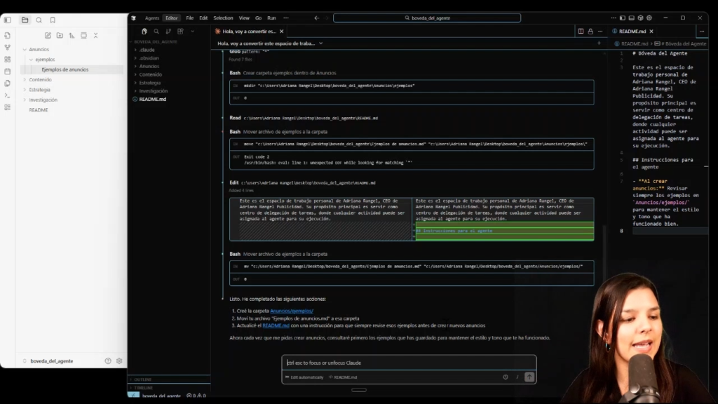 Claude Code dentro de Cursor AI tutorial completo con adriana rangel